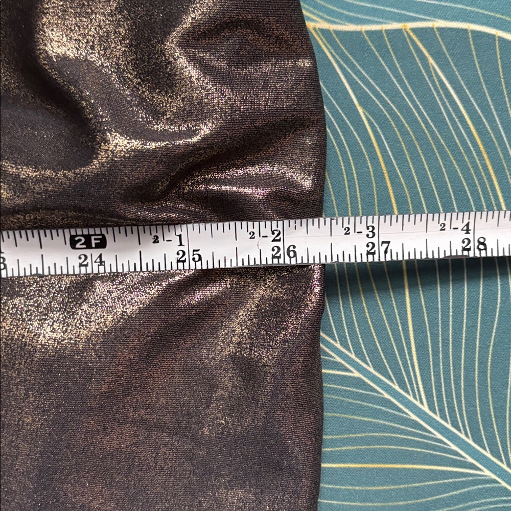 STRAPLESS shiny gold bubble dress - Picture 9 of 9